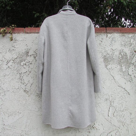 GAP heather gray wool blend coat M - Picture 7 of 8